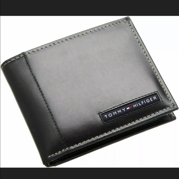tommy hilfiger black wallet